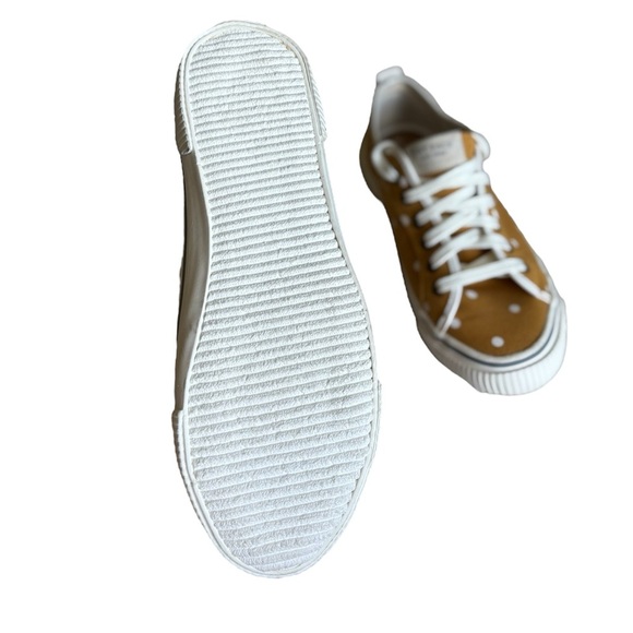 New Fat Face Mustard Polka Sneakers Size 9 Comfort 100%organic cotton - Picture 5 of 7